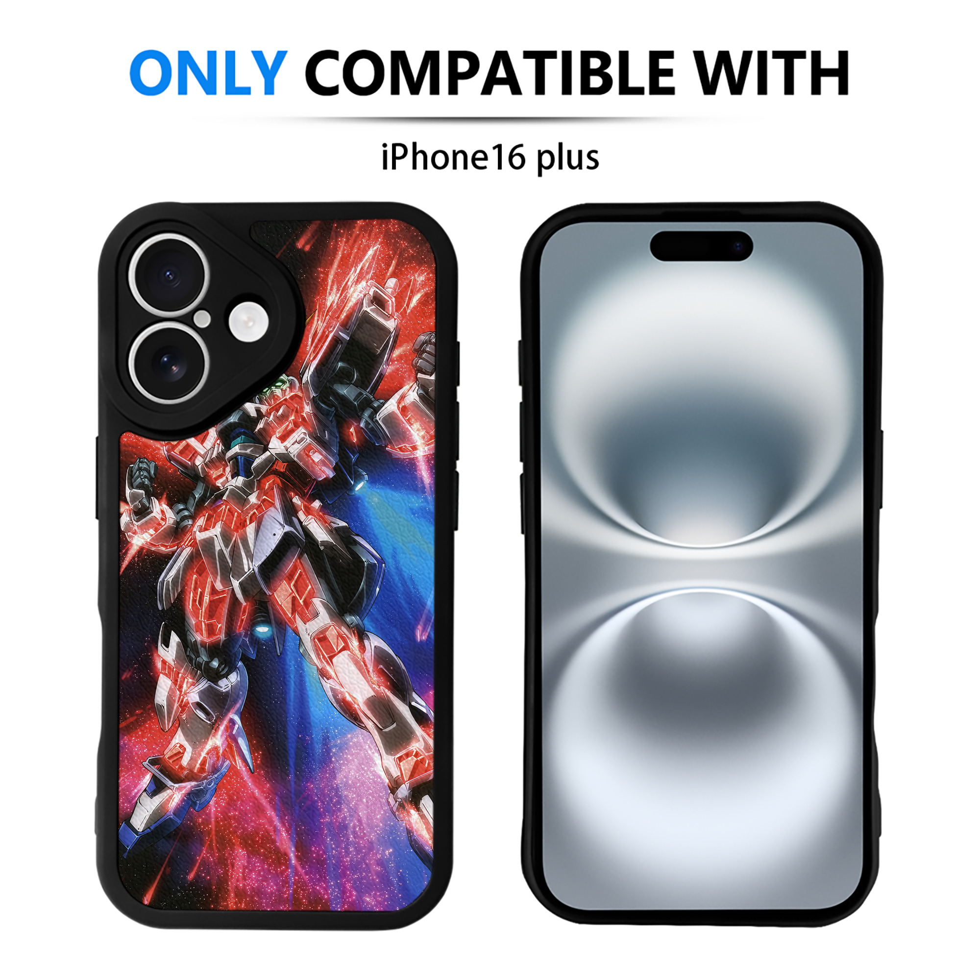 （画像用） 機動戦士ガンダム Mobile Suit Gundam 【iPhone 16シリーズ対応】シリコンスマホケース（レザー調） 材質：シリコン